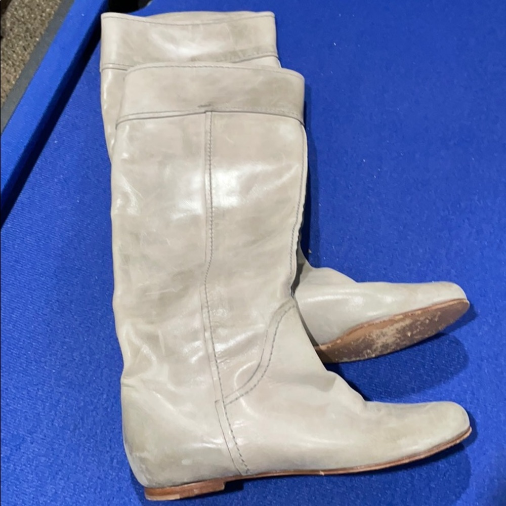 Chloe grey riding boots